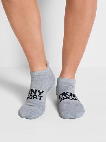 DKNY Women's 6 Pack Pink/Black/White Low Cut Sport Cushioned Socks Size 9-11