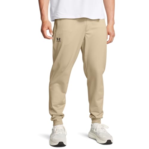 Under Armour Men's City Khaki Sportstyle Tricot Joggers - Black, XXL