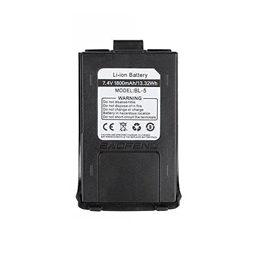 BaoFeng 7.4V 1800MAH Li-ion Battery for GT-3 Black
