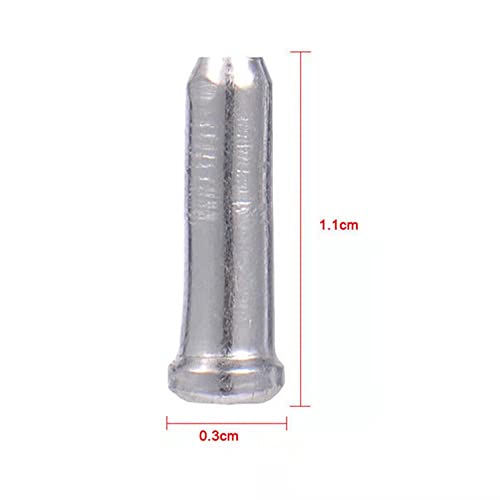 120 Pack Bicycle Cable End Caps - Aluminum Alloy Brake & Shifter Ferrules