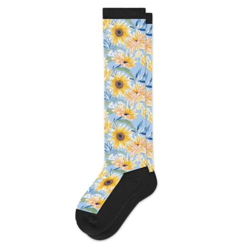 Viasox EasyStretch Diabetic Socks for Men & Women, Non Binding, Seamless Toe, Loose Fit (Sunny Days, Large)