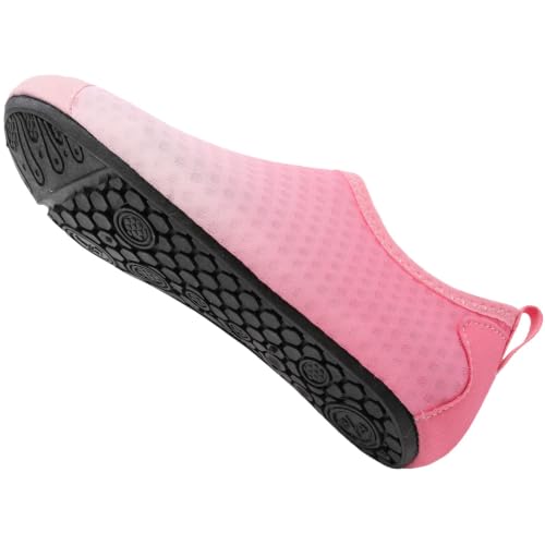 Kids Water Shoes Toddler Aqua Socks Pink Gradient Non-Slip Rubber Sole - Little Kid