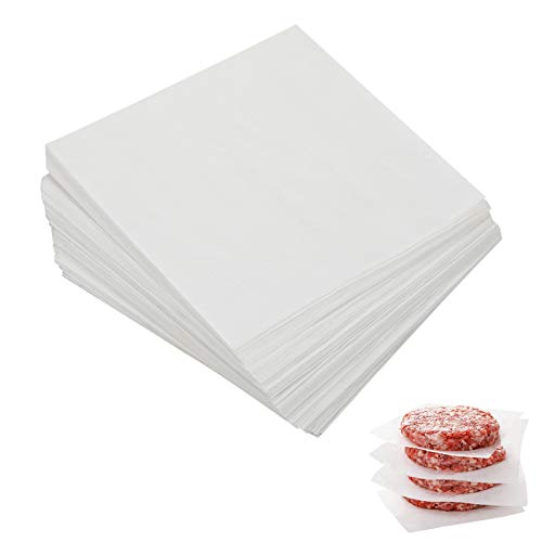 4x4 Inch Parchment Paper Squares - 300pcs Nonstick Burger Patty Paper