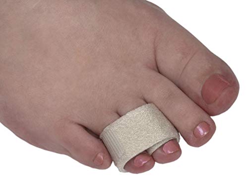 Compression Support Wraps for Fingers & Toes - Beige Round, 2 Pack