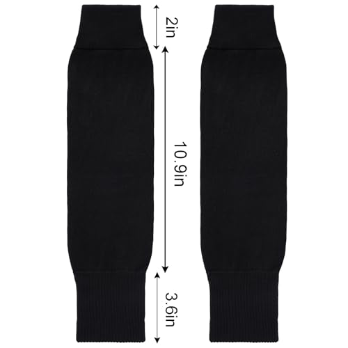 Leg Sleeve Shin Socks - 3 Pairs for Kids & Adults - Black