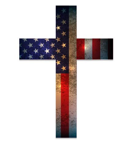 Patriotic American Flag Vinyl Sticker - 3" Waterproof Decal