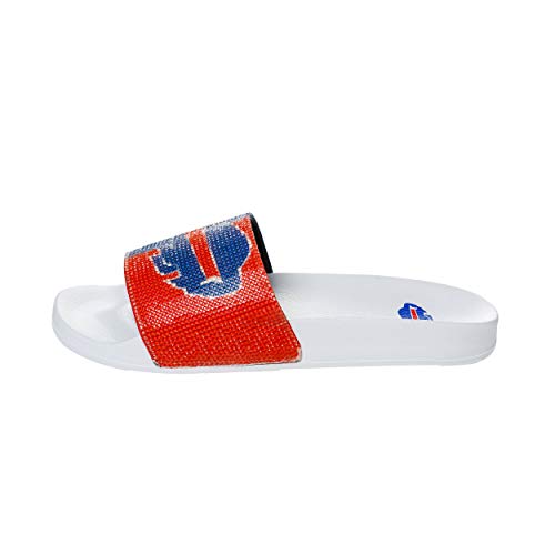 Buffalo Bills Women's Shimmer Slide Sandal - Team Color 7-8