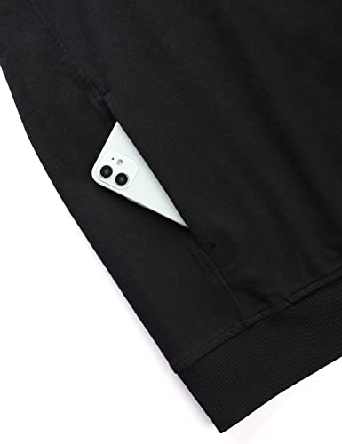 CRZ YOGA French Terry Hoodie for Women - Large Black Casual Sweatshirt