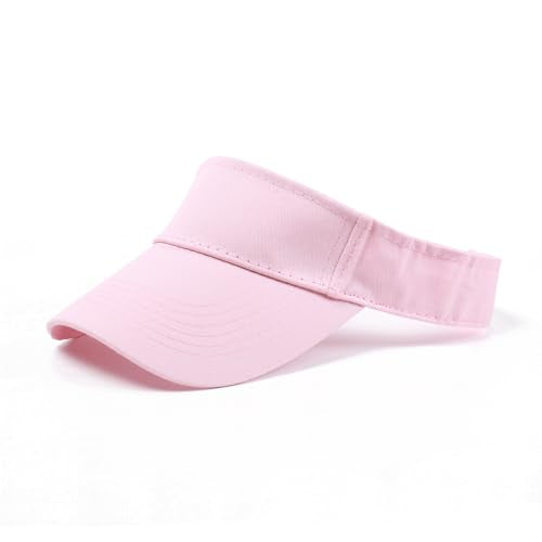 ANDICEQY Light Pink 6 3/8 Sun Visor Hat for Women & Men - Outdoor Sport Visor