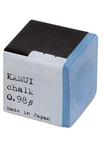Kamui Pool Cue Chalk 0.98 Beta Sky Blue – High-Friction Cue Chalk for Better Spin