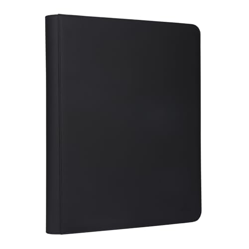 Rayvol Black 16-Pocket Top Loader Card Binder Holds 512 Cards - Padded Water-Resistant Cover