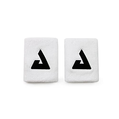 Moisture Wicking Wristband 2 Pack - White Elastic Sweatbands