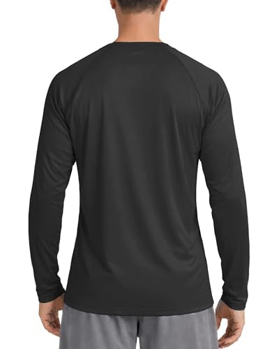 Men's Long Sleeve UV SPF 50+ Quick Dry Swim Shirt Rash Guard