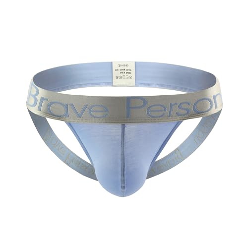 Athletic Jockstrap Underwear for Men - Breathable Support - Light Blue, XL