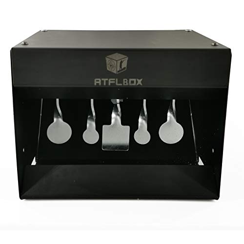 Metal Pellet Gun Target Trap with Reset Mechanism for Indoor/Outdoor Shooting