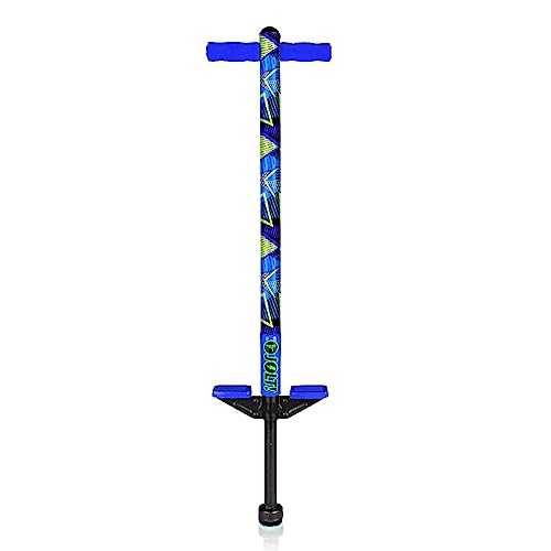 Flybar Geo Jolt Pogo Stick for Kids Ages 6+ - Beginner Outdoor Toy with Foam Frame