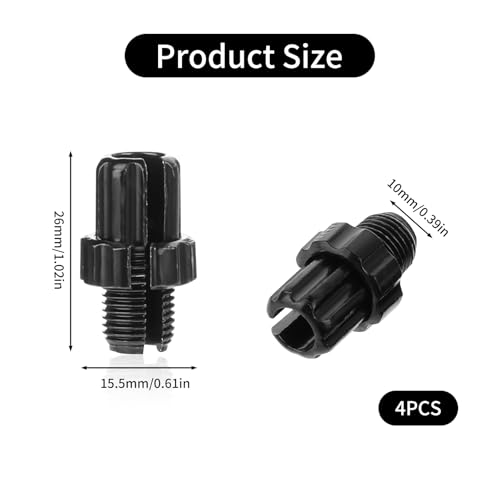 M10 Bicycle Brake Cable Adjusting Screws - 4 Pack Aluminum Alloy Bolt