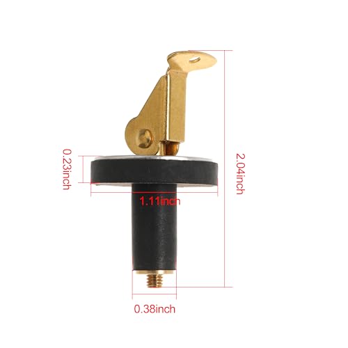 Ciweisah 3/8 Inch Brass Boat Drain Plug - Expandable Deck Snap Handle (2 Pack)
