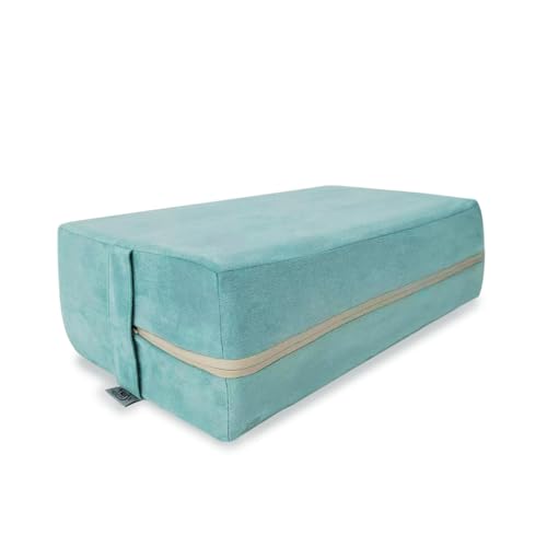 Yoga Bolster Pillow for Meditation - 20x12x6 Green Cushion