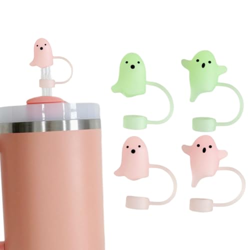 4-Pack Halloween Silicone Straw Covers for 30 & 40 Oz Tumblers