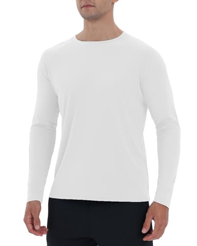 Men's Long Sleeve Shirt - Comfortable Everyday Casual Crew Neck Top