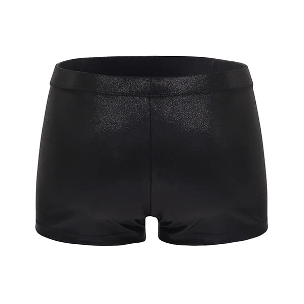 Girls' Sparkle Gymnastics Shorts - Athletic Dance Tumbling Bottoms - 2-3T Black