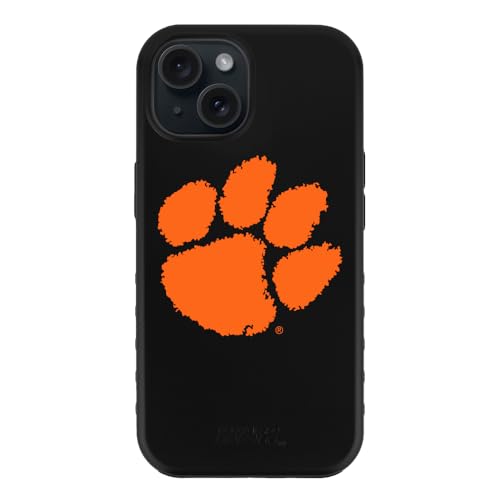 Rugged iPhone 15 Case - Military Grade Protection, Clemson Tigers