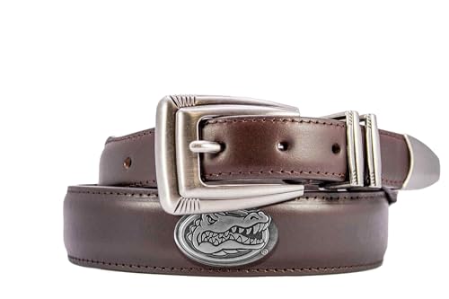 Florida Gators Leather Concho Belt - Crocodile Tip - 38