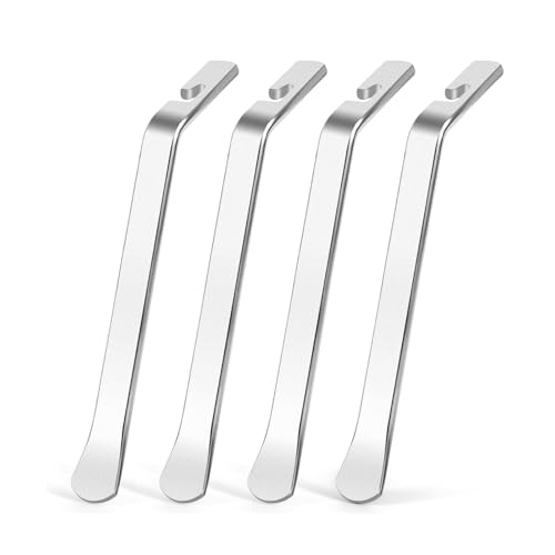 Stainless Steel Bicycle Tire Levers - 4 Pack Ergonomic Bike Repair Tool