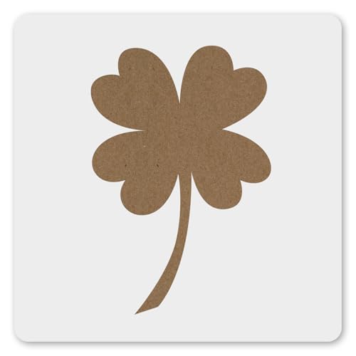 MAGJUCHE Four Leaf Clover Stencil 12 Inches, Reusable Green Clover Stencil for Painting DIY Crafts Decor