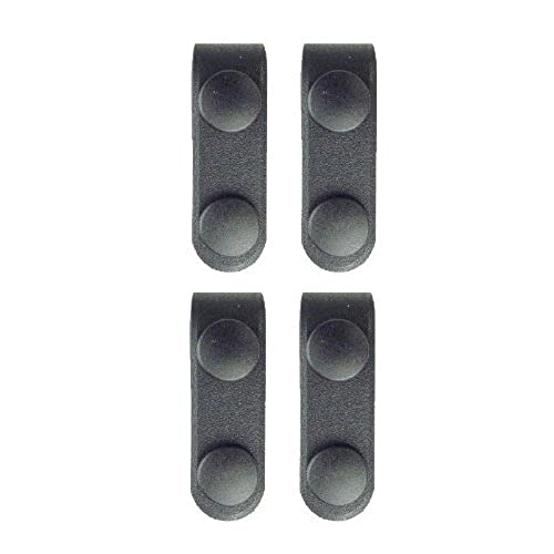 Uncle Mike's Mirage Duty Belt Keepers Set of 4, 2 1/4-Inch Black Molded Snap Belts