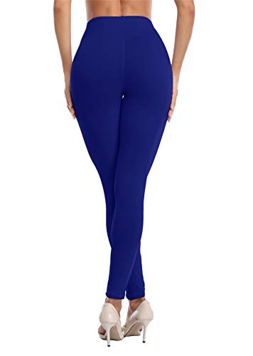 Buttery Soft High Waisted Ankle Length Leggings - One Size Royal Blue