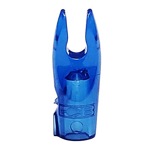 Small Throat Pin Nock for Recurve Bow Arrows - Electric Blue, 12 Pack