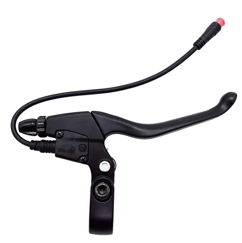 WIROJ Waterproof Electric Bike Brake Lever & 20cm 2PIN Connector Grips (E-Bike Cut-Off) - 2 Pack
