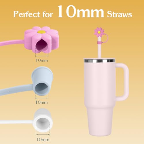 6 PCS Dustproof Straw Caps for Hydro Flask Tumbler 32 oz & 40 oz