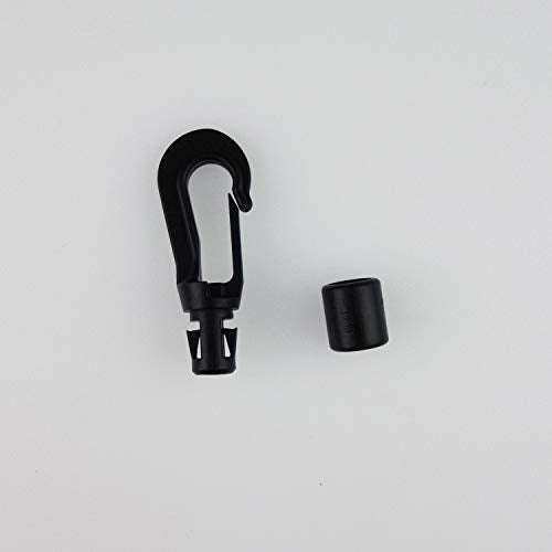 20 Pack Kayak Bungee Shock Cord Hooks - 3/16 Inch