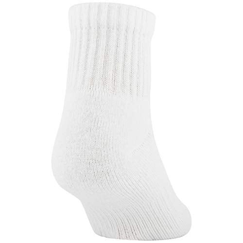 Gildan Men's Active Cotton Ankle Socks 10-Pack White Shoe Size 6-12