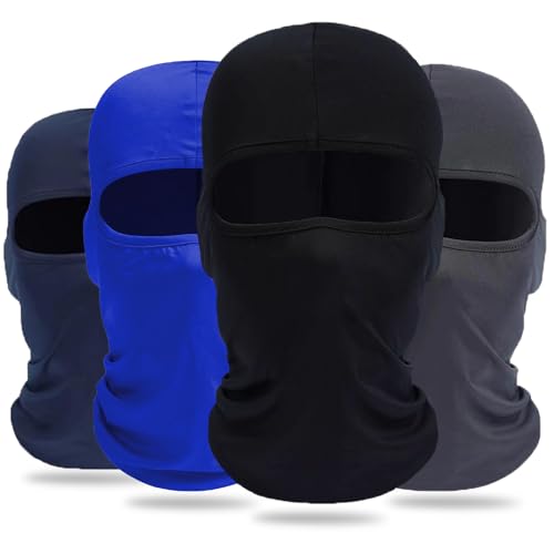 4 Pack Balaclava Ski Face Mask & Cooling Neck Gaiter - Multicoloured