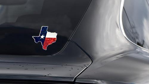 Texas State Flag Reflective Car Decal - 3.25"