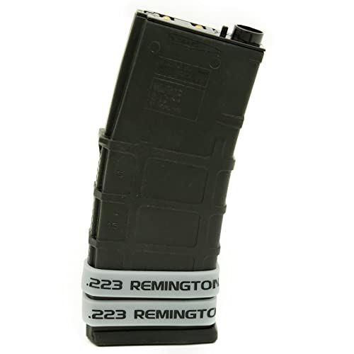 Magazine Marking Bands - 6 Pack Grey-Black Silicone