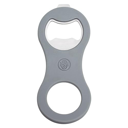 Magnetic Beer Bottle and Soda Can Opener with Cap Catcher for Refrigerator