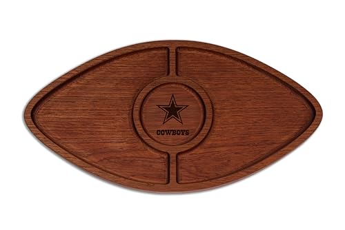 Dallas Cowboys Acacia Football Serving Board - Game Day Essential