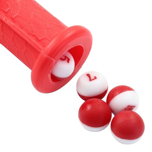 Billiard Pool Shaker Set with 16 Balls - Red