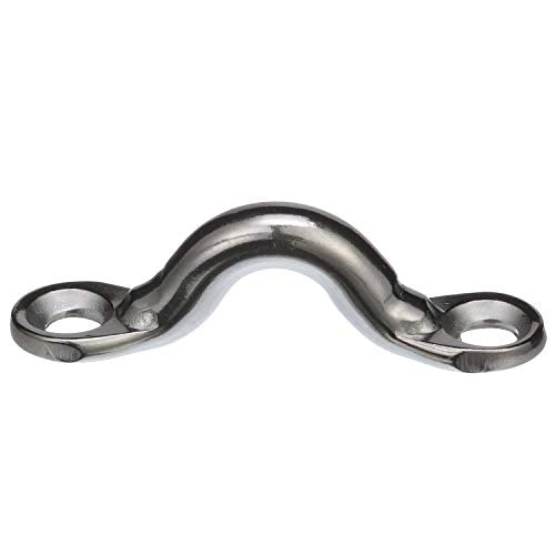 Multi-Purpose Forged Stainless Steel Eye Straps - Set of 4, One Size