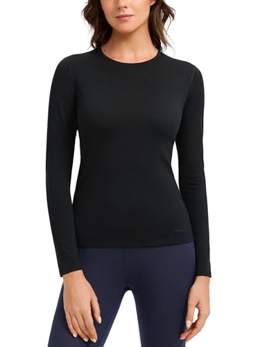 Innophra Medium Black Merino Wool Base Layer Shirt - Men’s Thermal Top