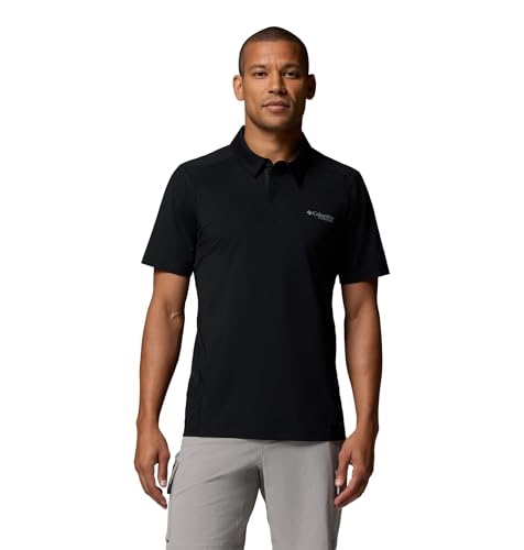 Columbia Men's Diamond Peak Pro Polo X-Large Black Active Fit UV-Blocking