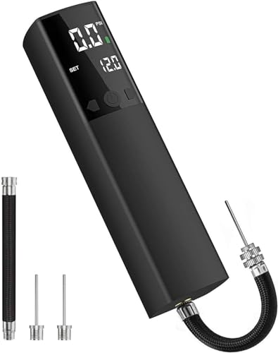 Electric Ball Pump with Digital Gauge - Portable Inflator for Sports Balls