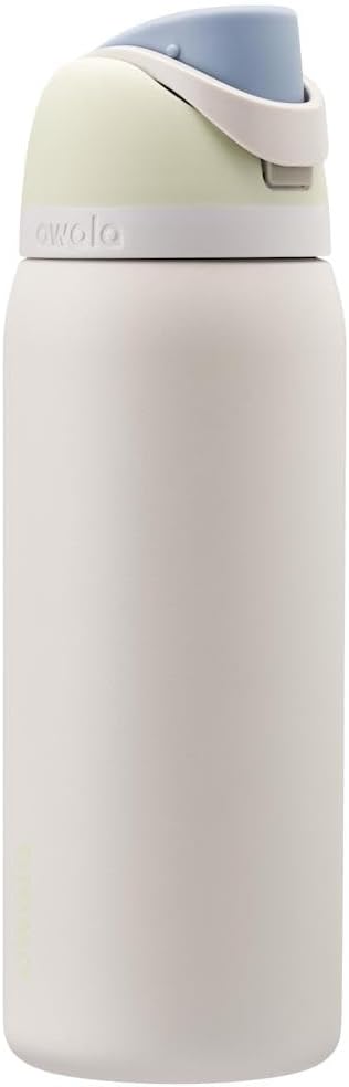 Owala FreeSip Insulated Stainless Steel Water Bottle - 32 oz BPA-Free with Straw | Iced Breeze Color