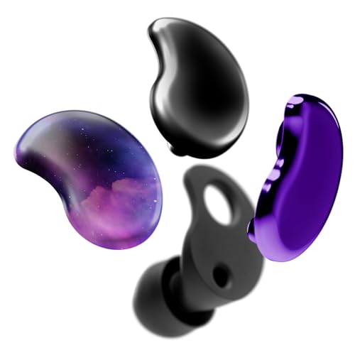 CURVD Cliq Noise Cancelling Ear Plugs ? Reusable Concert Earplugs for Noise Reduction with Swappable Covers, 5 Tip Sizes & Travel Case. Stylish, Comfy, and Customizable Protection