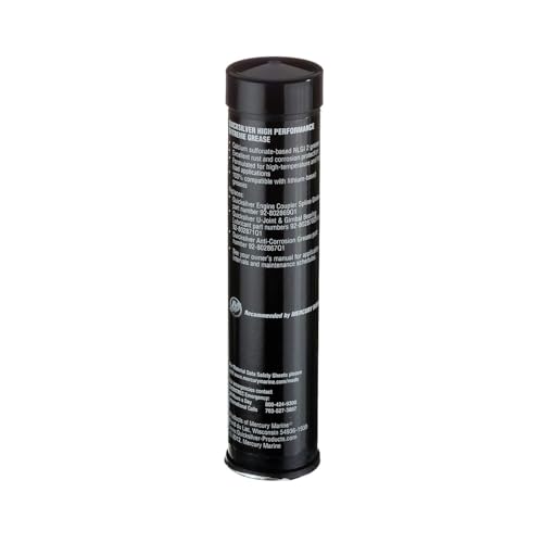 Quicksilver High Performance Marine Grease with PTFE - 3 Oz Cartridge Pack of 3